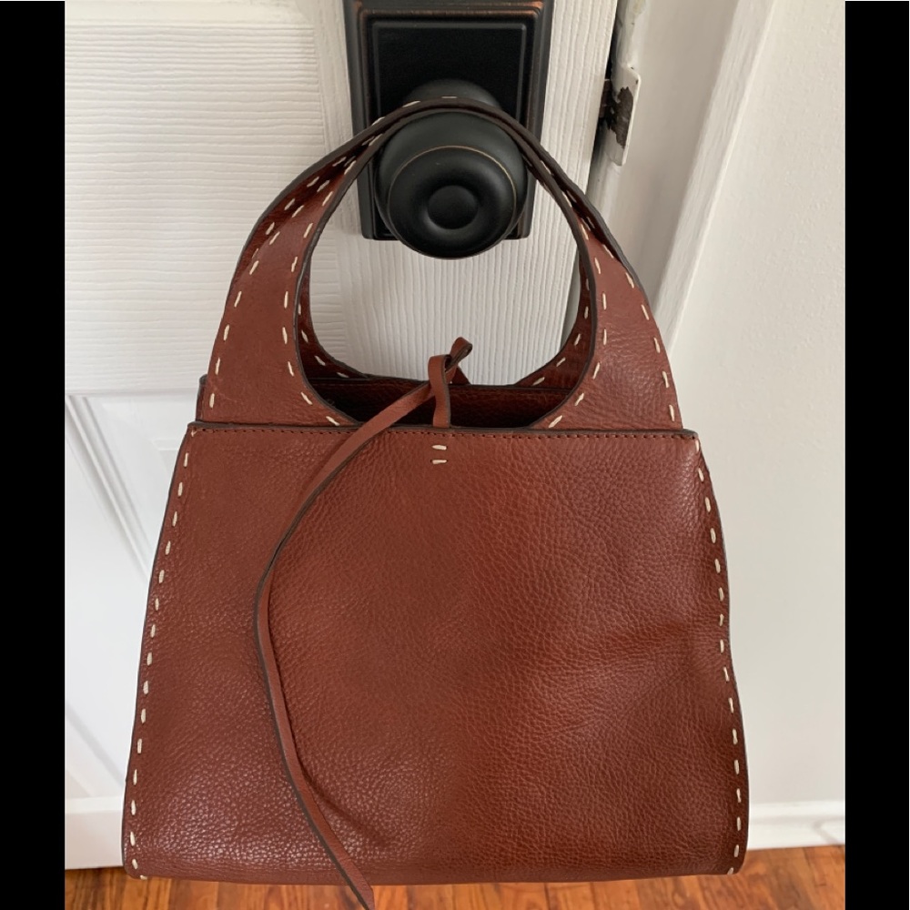 Adrienne Vittadini Brown Leather Handbag